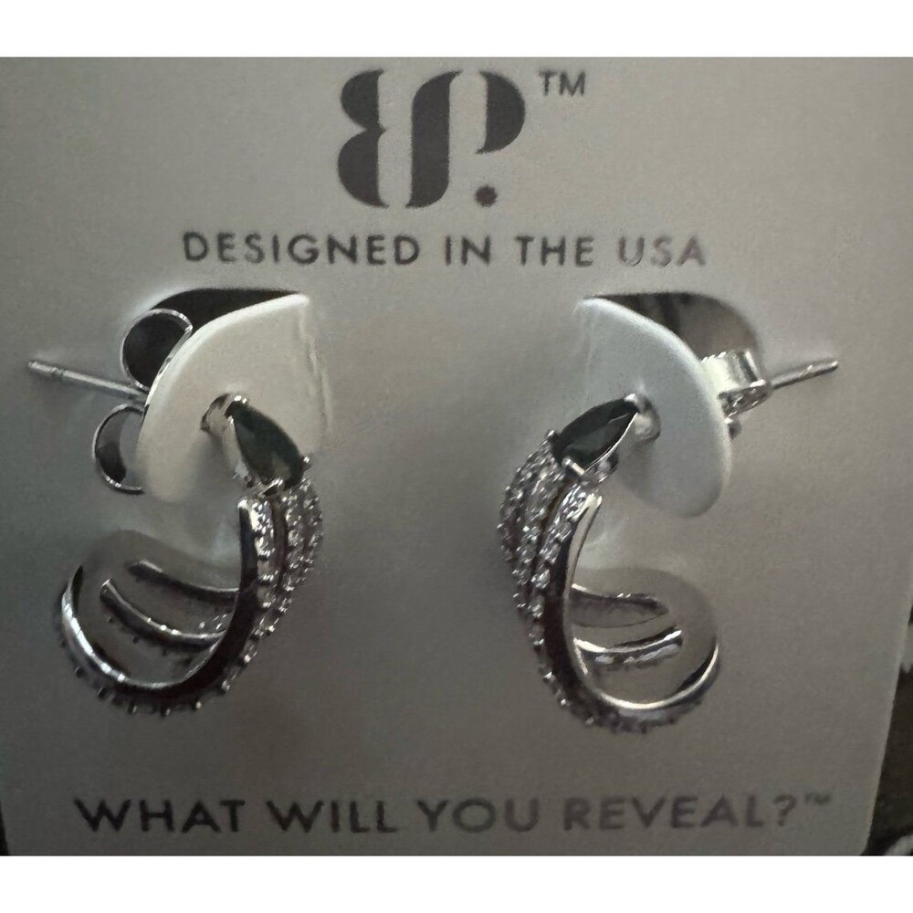 BP obsidian earrings